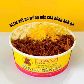 SỐT BƠ TRỨNG MIX CHÀ BÔNG + KHÔ BÒ