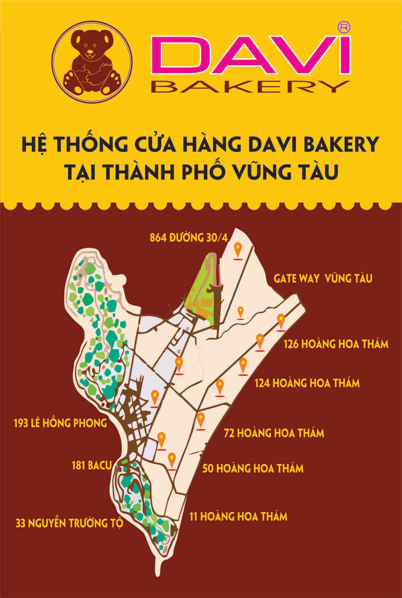 ĐỊA CHỈ DAVI BAKERY: