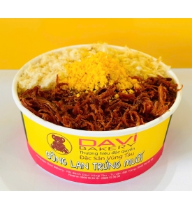 Bông lan trứng muối khô bò