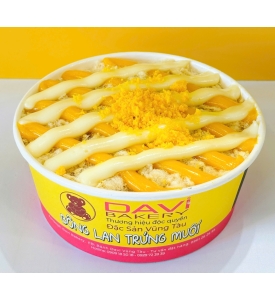 Bông lan trứng muối bơ trứng phô mai kim sa